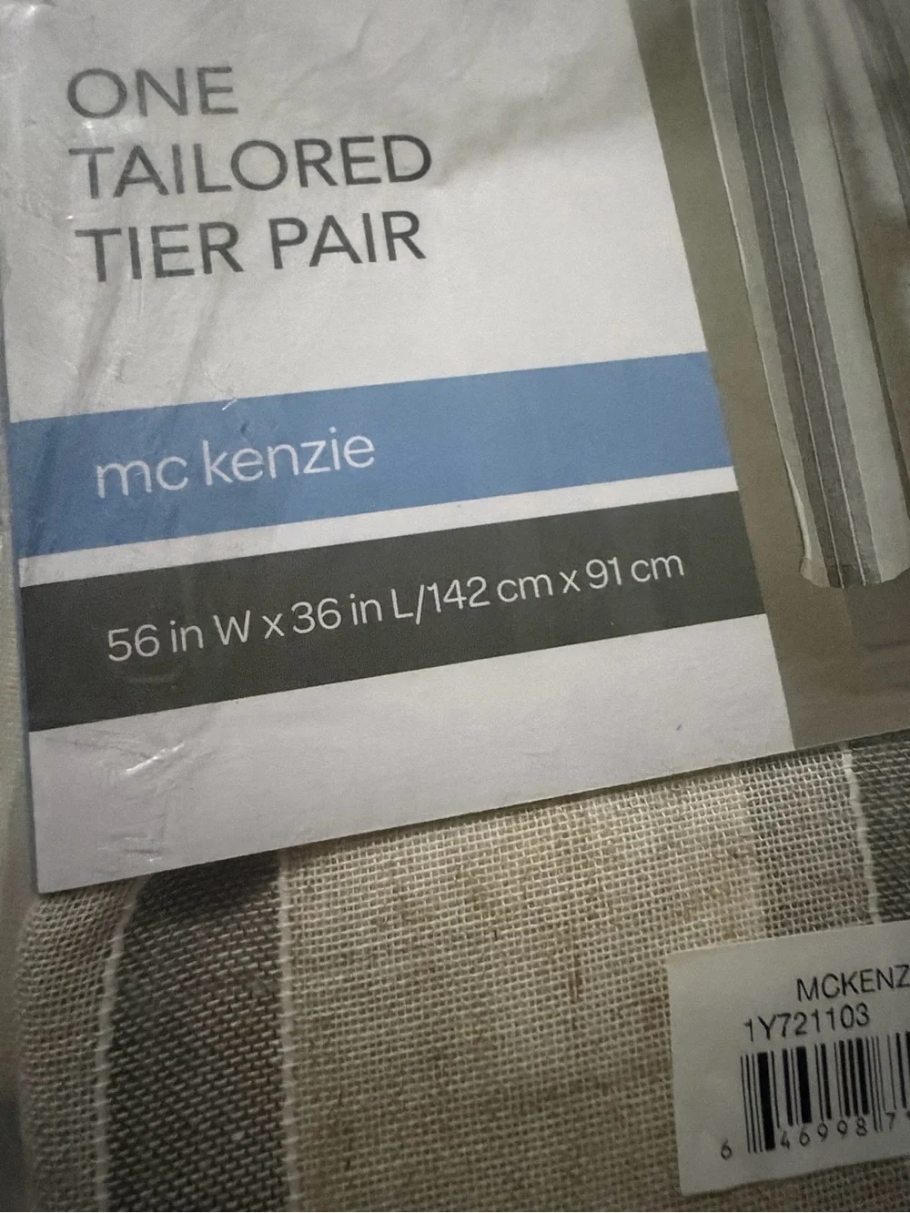 Curtainworks One Tailored Tier Pair (McKenzie)